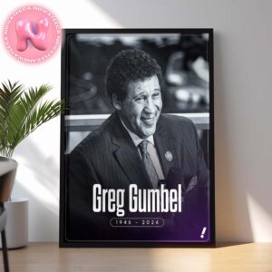 Tribute To CBS Sports Broadcasting Legend Greg Gumbel Dies At 78 1946 -2024 Home Decor Poster Canvas