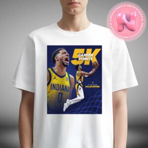 Tyrese Haliburton From Indiana Pacers Has Been Taken 5000 Career Points In This History NBA Unisex T-Shirt