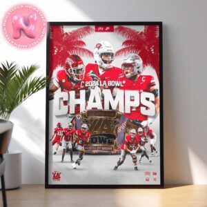 UNLV Rebels Are Champions Of The 2024 LA Bowl NCAA Divison Home Decor Poster Canvas