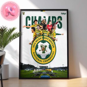 UVM Mens Soccer 2024 NCAA National Champions Division Home Decor Poster Canvas