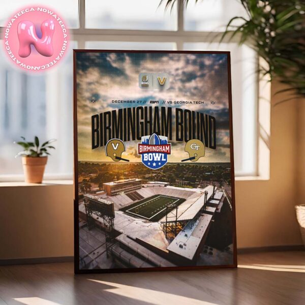 Vanderbilt Commodores Vs Georgia Tech Yellow Jackets Matchup 2024 Birmingham Bowl Champions NCAA Division Head To Head Home Decor Poster Canvas