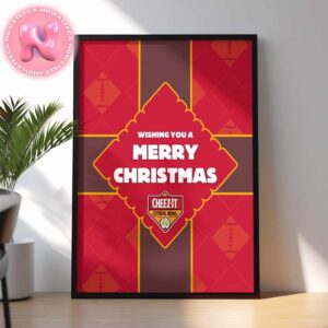 Wishing You A Merry Chirstmas Cheez-It Citrus Bowl 2024 NCAA Division Home Decor Poster Canvas