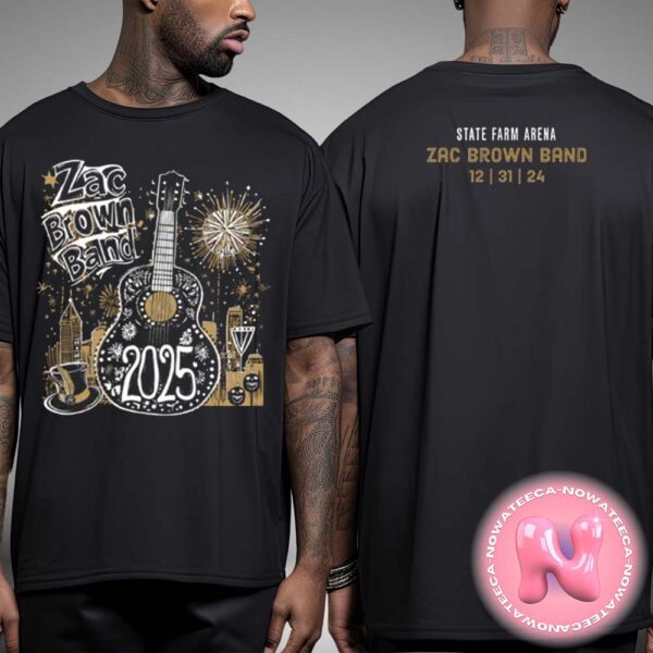 Zac Brown Band New Years Eve 2025 Tee Two Sides Unisex T-Shirt