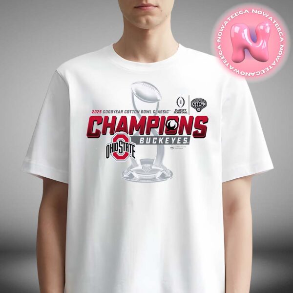 2025 Cotton Bowl Ohio State Buckeyes Champions College Football Helmet CFB Playoffs NCAA Division Unisex T-Shirt