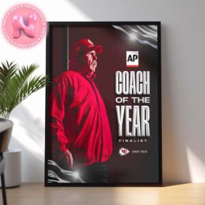 Andy Reid From Kansas City Chiefs Is The Coach Of The Year NFL Season Home Decor Poster Canvas