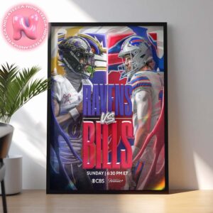 Baltimore Ravens Vs Buffalo Bills AFC Divisional Round Championship Matchups NFL Season 2025 Home Decor Poster Canvas