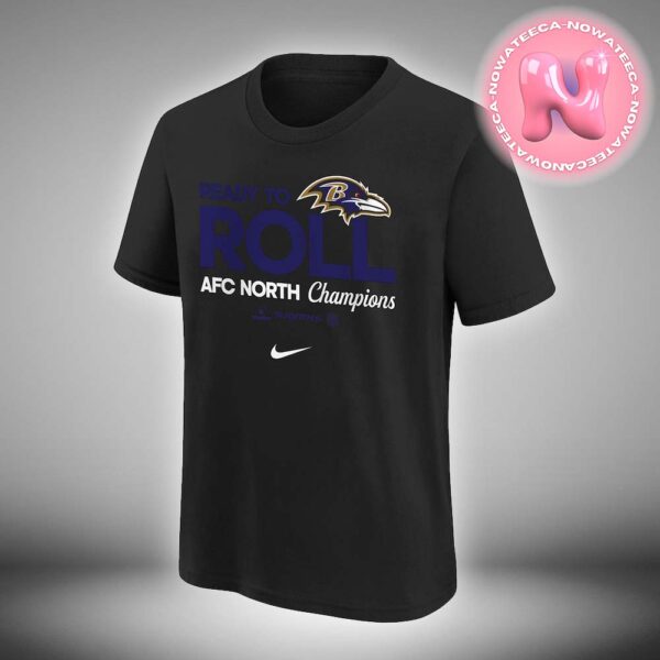 Baltimore Ravens x Nike 2024 AFC North Division Champions Locker Room Trophy Collection Unisex T-Shirt