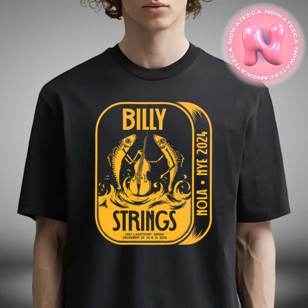 Billy Strings NYE 2024 Black Sardines Tee Unisex T-Shirt