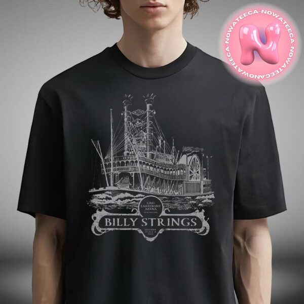 Billy Strings NYE 2024 Black Showboat Tee Unisex T-Shirt