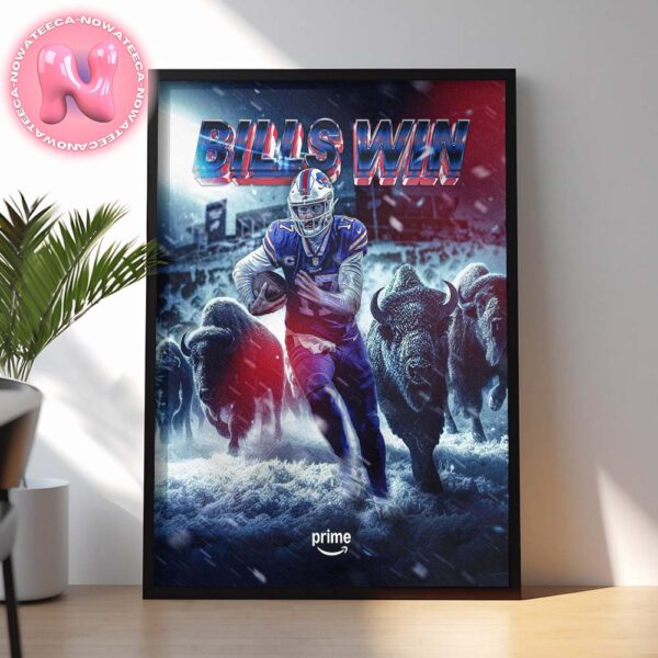 Buffalo Bills Are Going To The AFC Division NFL Playoffs 2025 Home Decor Poster Canvas