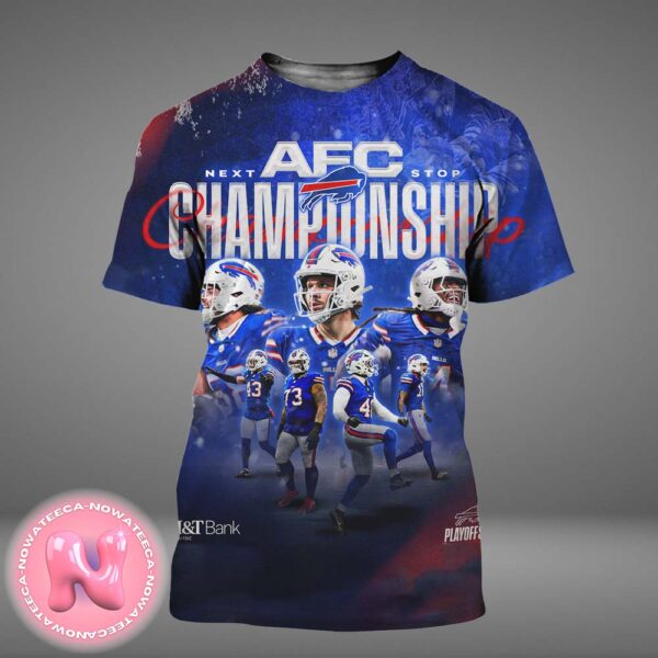 Buffalo Bills Are Ready To The AFC Championship 2024 Matchups NFL Season Playoffs All Over Print Shirt