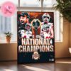 2024 College Football Playoff National Champions Ohio State Buckeyes Home Decor Poster Canvas