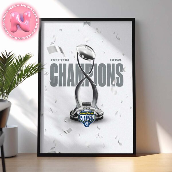 Cotton Bowl Champions Ohio State Buckeyes 2025 CFB Playoffs NCAA Division Home Decor Poster Canvas