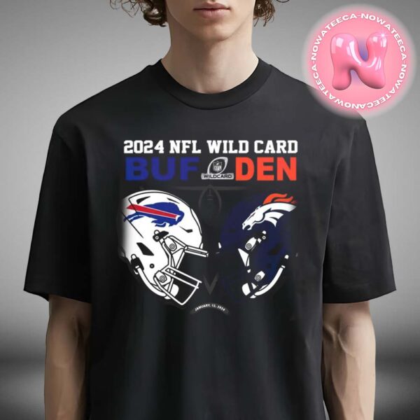 Denver Broncos Vs Buffalo Bills 2024 NFL Wild Card Matchup Unisex T-Shirt