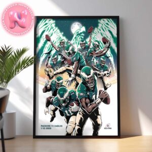 Game Day Philadelphia Eagles Vs Green Bay Packers NFL Season 2025 Matchup Head To Head On January 12th 2024 Home Decor Poster Canvas