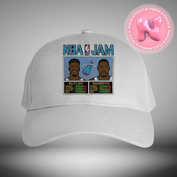 Jimmy Butler And Bam Adebayo Original Vice NBA Jam Tee Classic Cap Hat Snapback