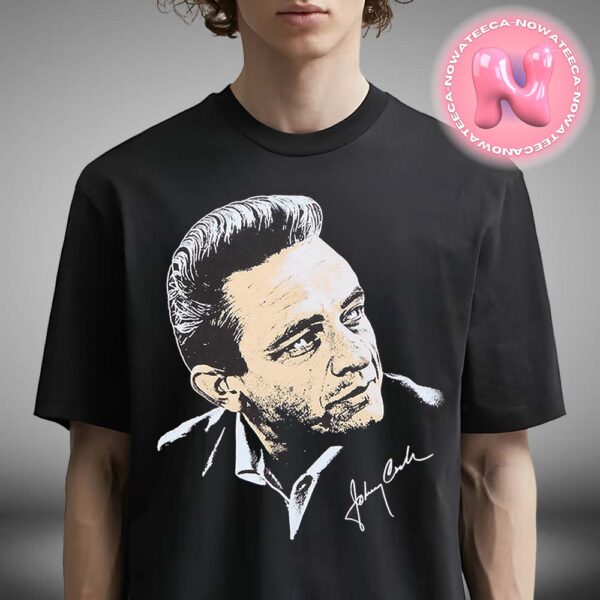 Johnny Cash Big Head All Over Print Shirt