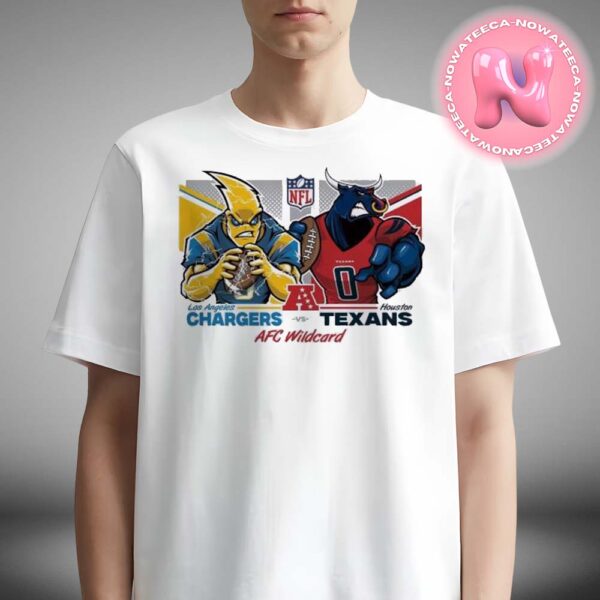 Los Angeles Chargers Vs Houston Texans Football AFC Wild Card Matchups NFL Playoffs Mascot Season Unisex T-Shirt