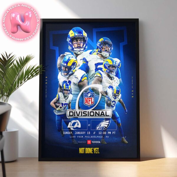 Los Angeles Rams Vs Philadelphia Eagles NFL Divisional Round Matchups 2025 On Sunday January 19th Home Decor Poster Canvas