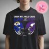 Los Angeles Chargers Vs Houston Texans 2024 NFL Wild Card Matchup Unisex T-Shirt