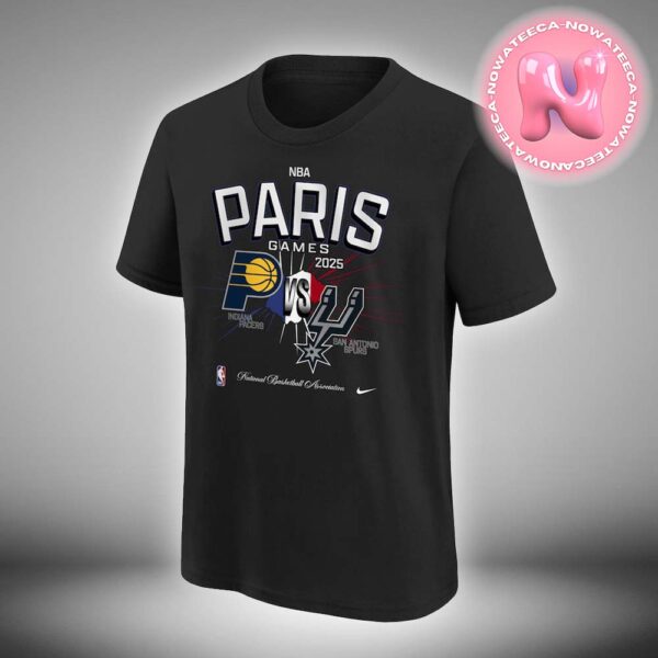 NBA Paris Game 2025 Matchup Indiana Pacers Vs San Antonio Spurs Unisex T-Shirt