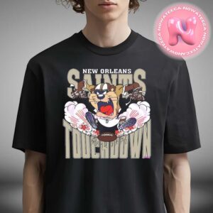 New Orleans Saints Tuchdown Nfl Tasmanian Devil NFL 2025 Season Unisex T-Shirt