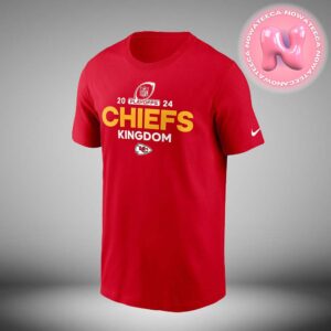 Nike Kansas City Chiefs Red 2024 Playoff NFL Season Playoffs Participant Chiefs Kingdon Two Sides Unisex T-Shirt