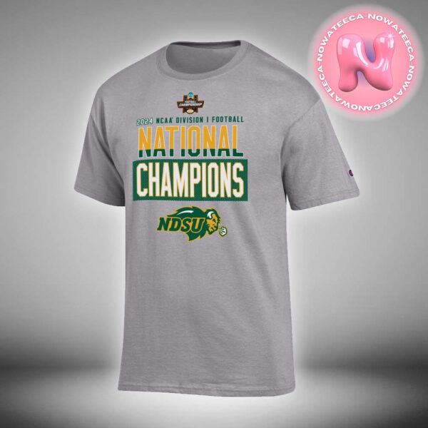 North Dakota State Bison Champions 2024 NCAA FCS Football National Champions Locker Room Two Sides Unisex T-Shirt