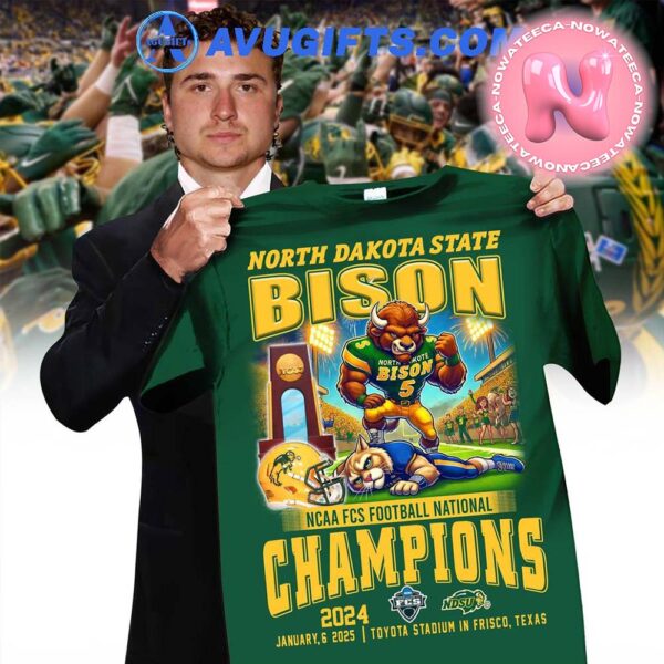 North Dakota State Bison NCAA FCS Football Champions Limited Unisex T-Shirt