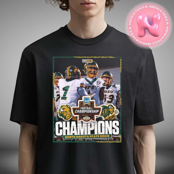 North Dakota State Bison Wins The 2025 DI Football Championship NCAA Division Unisex T-Shirt