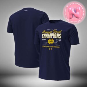 Notre Dame Fighting Irish College Football Playoff 2025 Orange Bowl Champions Two Sides Unisex T-Shirt