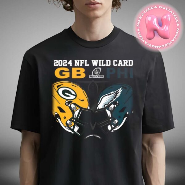 Official Green Bay Packers Vs Philadelphia Eagles 2024 NFL Wild Card Matchup Unisex T-Shirt