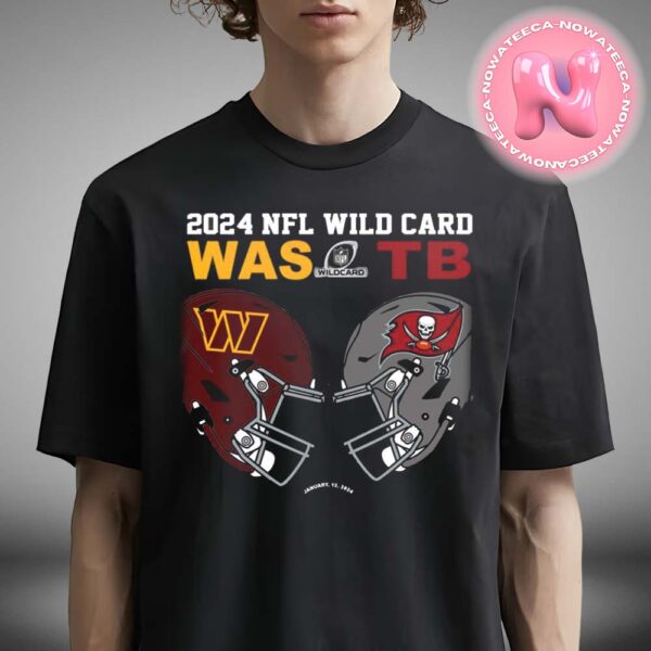 Official Washington Commanders Vs Tampa Bay Buccaneers 2024 NFL Wild Card Matchup Unisex T-Shirt