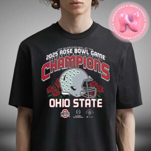 Ohio State Buckeyes College Football Playoff 2025 Rose Bowl Champions NCAA Division Unisex T-Shirt