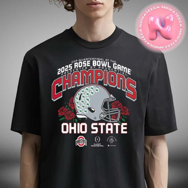 Ohio State Buckeyes College Football Playoff 2025 Rose Bowl Champions NCAA Division Unisex T-Shirt