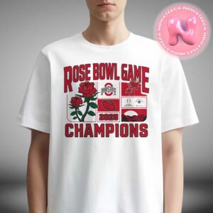 Ohio State Buckeyes College Football Playoff 2025 Rose Bowl Champions Victory Ahead NCAA Division Unisex T-Shirt