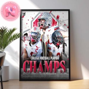 Ohio State Buckeyes Has Been Winner The 2024-2025 CPF National Playoff Locket Room NFL Home Decor Poster Canvas