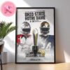 Ohio State Buckeyes Vs Notre Dame Fighting Irish College Football Playoff 2025 National Championship Matchup Home Decor Poster Canvas