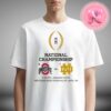 2025 Cotton Bowl Ohio State Buckeyes Vs Texas Longhorns Matchup College Football Playoff Semifinal Helmet NCAA Division Head To Head Unisex T-Shirt