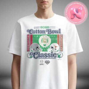 Ohio State Buckeyes Vs Texas Longhorns 2025 Cotton Bowl Matchup College Football Playoff Semifinal Helmet NCAA Division Head To Head Unisex T-Shirt