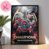 Ohio State National Champions 2024-2025 NFL College Football Playoff National Champions Home Decor Poster Canvas