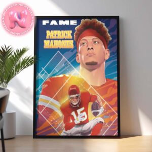 Patrick Mahomes Kansas City Chiefs The Comic Book Home Decor Poster Canvas