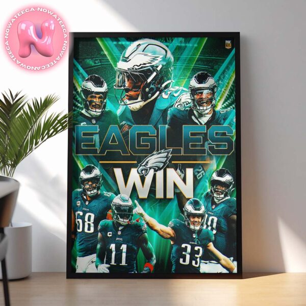 Philadelphia Eagles Beat The Green Bay Packers Game Day NFL Season 2025 Matchup Head To Head On January 12th 2024 Home Decor Poster Canvas