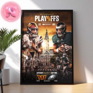 Philadelphia Eagles Vs Washington Commanders NFC Championship Matchups 2024 On Sunday Home Decor Poster Canvas