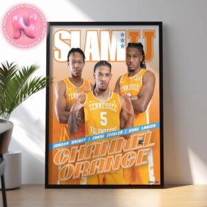 SLAMU Cover Tee Tennessee Channel Orange Jordan Griney-Zakai Zeigler-Chaz Lanier Home Decor Poster Canvas