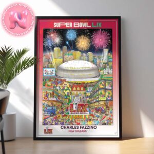 Super Bowl LIX New Orleans 2025 Official NFL Football Commemorative Pop Art Home Decor Poster Canvas