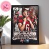 Tampa Bay Buccaneers 2024 NFC South Division Champions Back To Back To Back Home Decor Poster Canvas