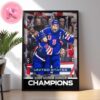 Team USA Win Back To Back Golds At The World Junior Championship For The First Time Ever Home Decor Poster Canvas