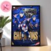 2024 North Division Champions Detroit Lions NFL Playoffs Season Home Decor Poster Canvas