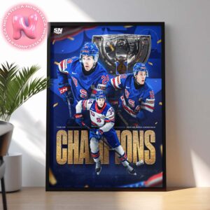 Team USA Win Back To Back Golds At The World Junior Championship For The First Time Ever Home Decor Poster Canvas